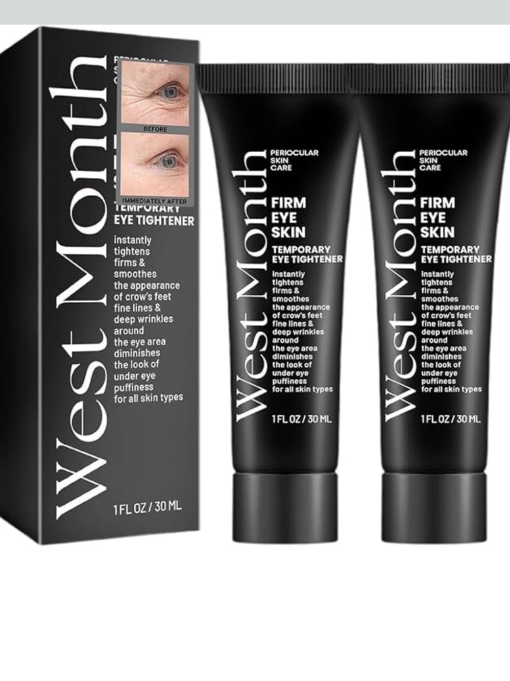 West Month Firm Eye Skin Temporary Eye Tightener - 2 Tubes